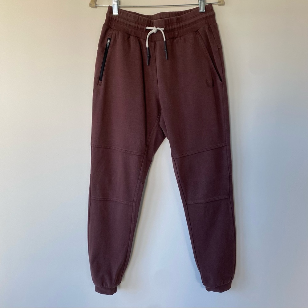 ASRV Aesthetic Revolution Mens Jogger Pants Med Brown Cotton Blend DSG-0218